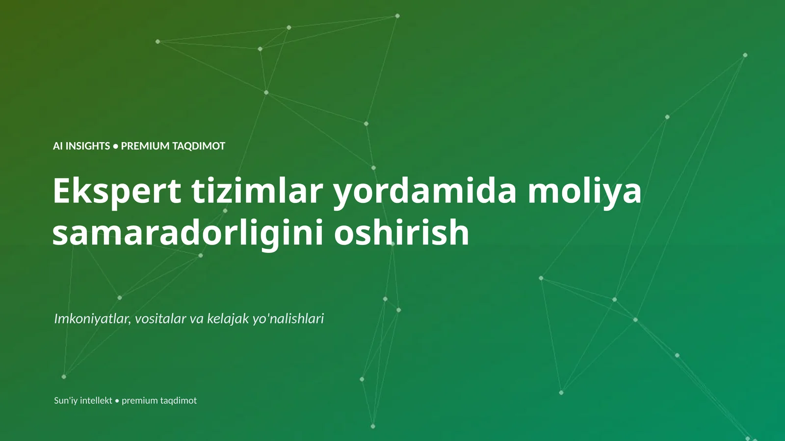 AI INSIGHTS • PREMIUM TAQDIMOT 1