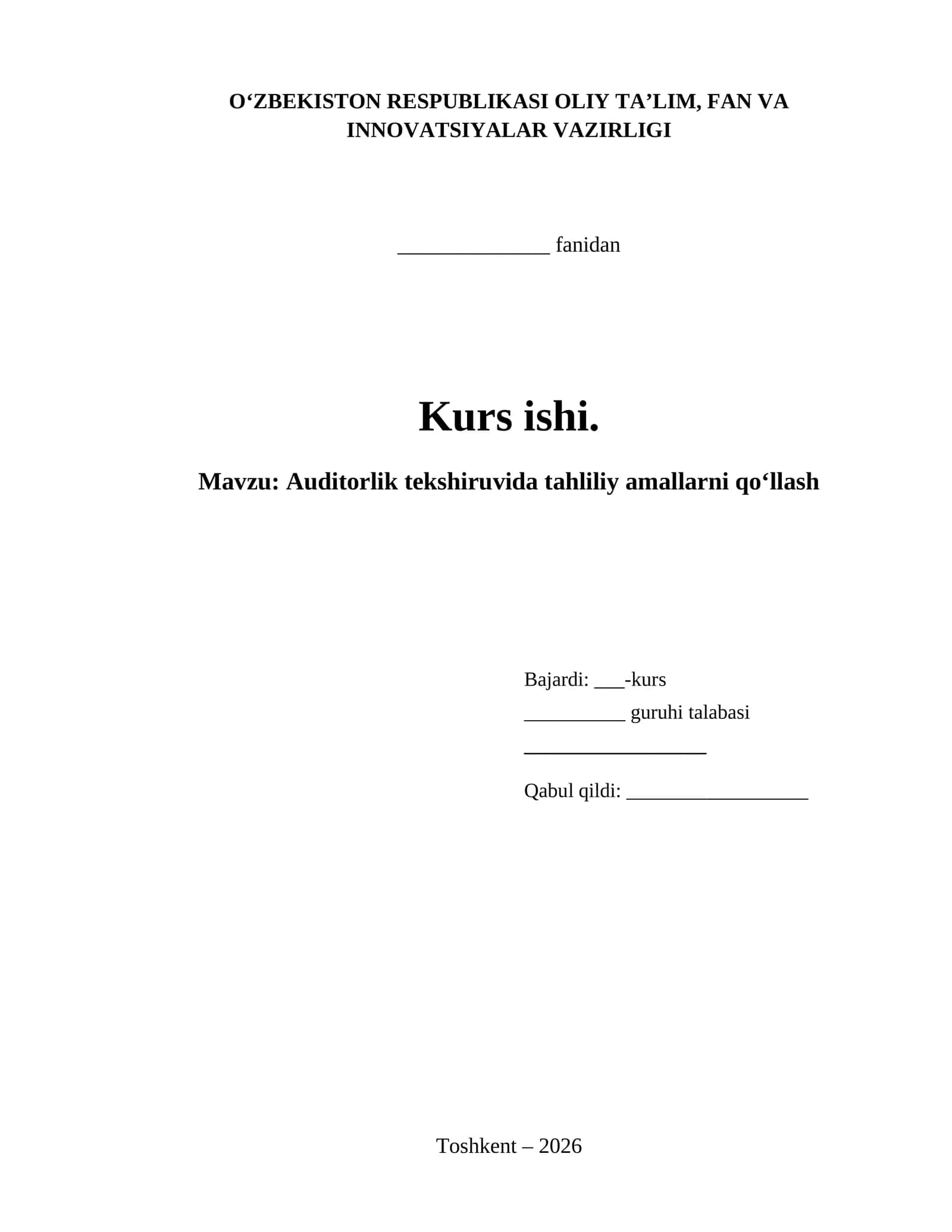 Auditorlik tekshiruvida tahliliy amallarni qo‘llash 1