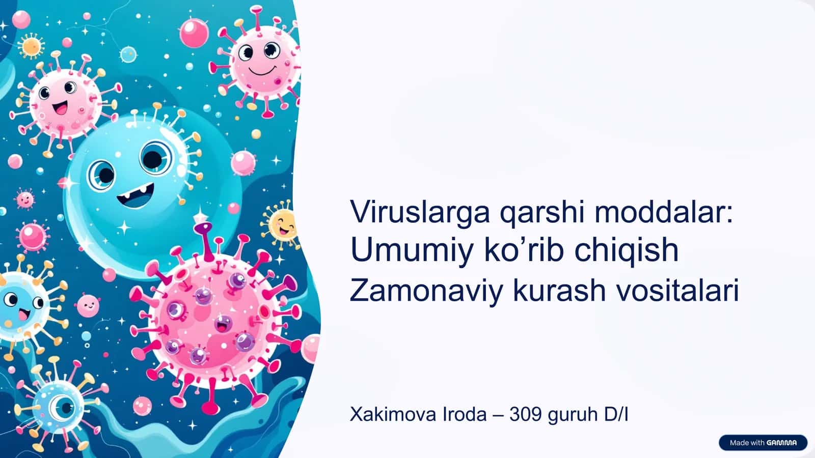 Viruslarga qarshi moddalarni yaratish uzoq vaqt davomida qiyin va mas'uliyatli ish deb hisoblanib kelingan 1