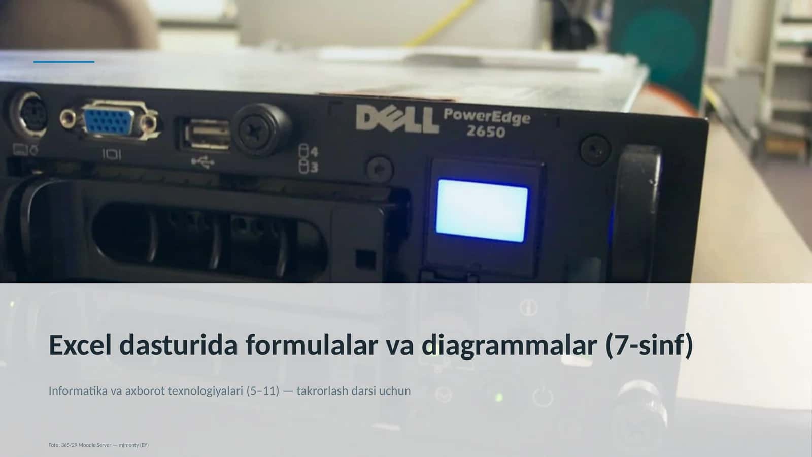 Excel dasturida formulalar va diagrammalar (7-sinf) 1