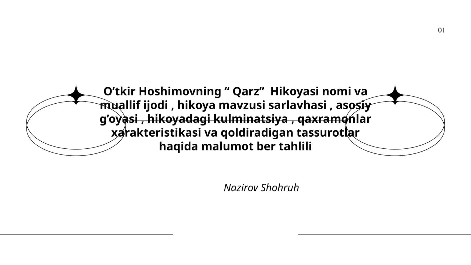 Qarz Hikoyasi 1