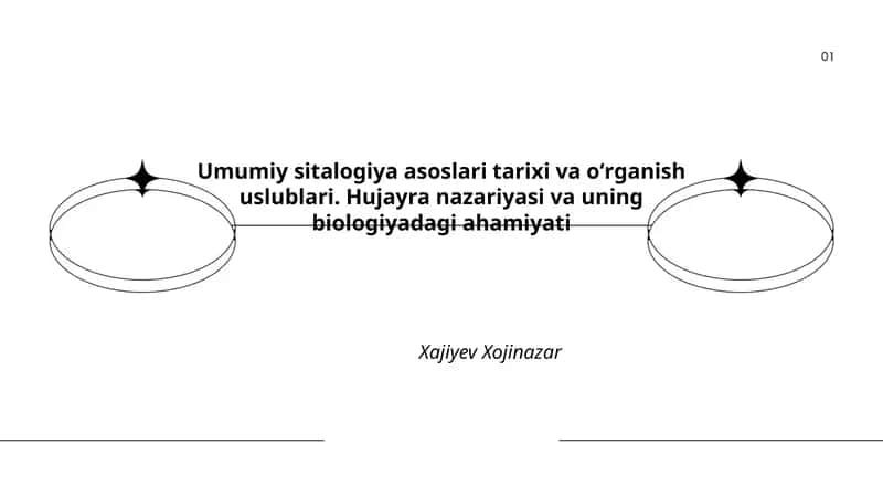 Umumiy sitalogiya asoslari tarixi va oʻrganish uslublari 1