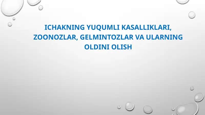 Yuqumli kasalliklar 1