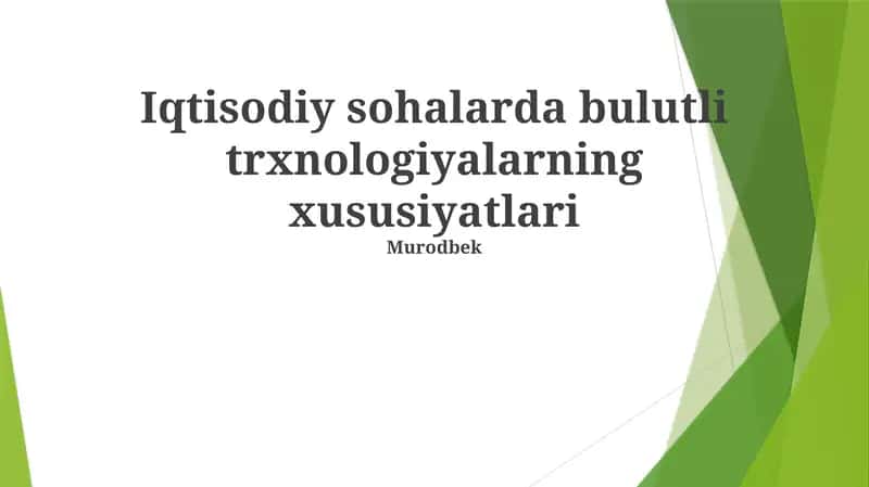 Bulut Texnologiyalarining Iqtisodiy Sektorlardagi Xususiyatlari 1