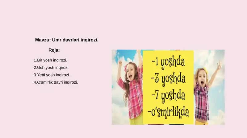 Umr davrlari inqirozi 1