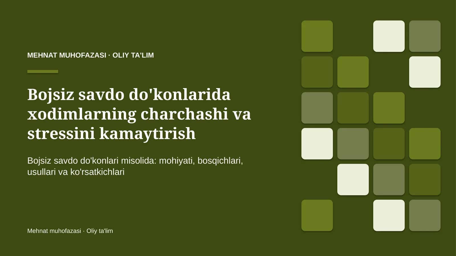 bojsiz savdo do'konlarida xodimlarning charchashi va stressini kamaytirish 3551 1