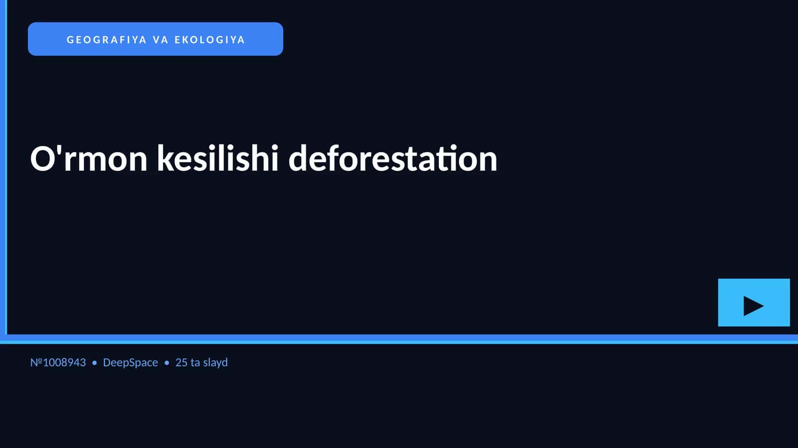 GEOGRAFIYA VA EKOLOGIYA 1