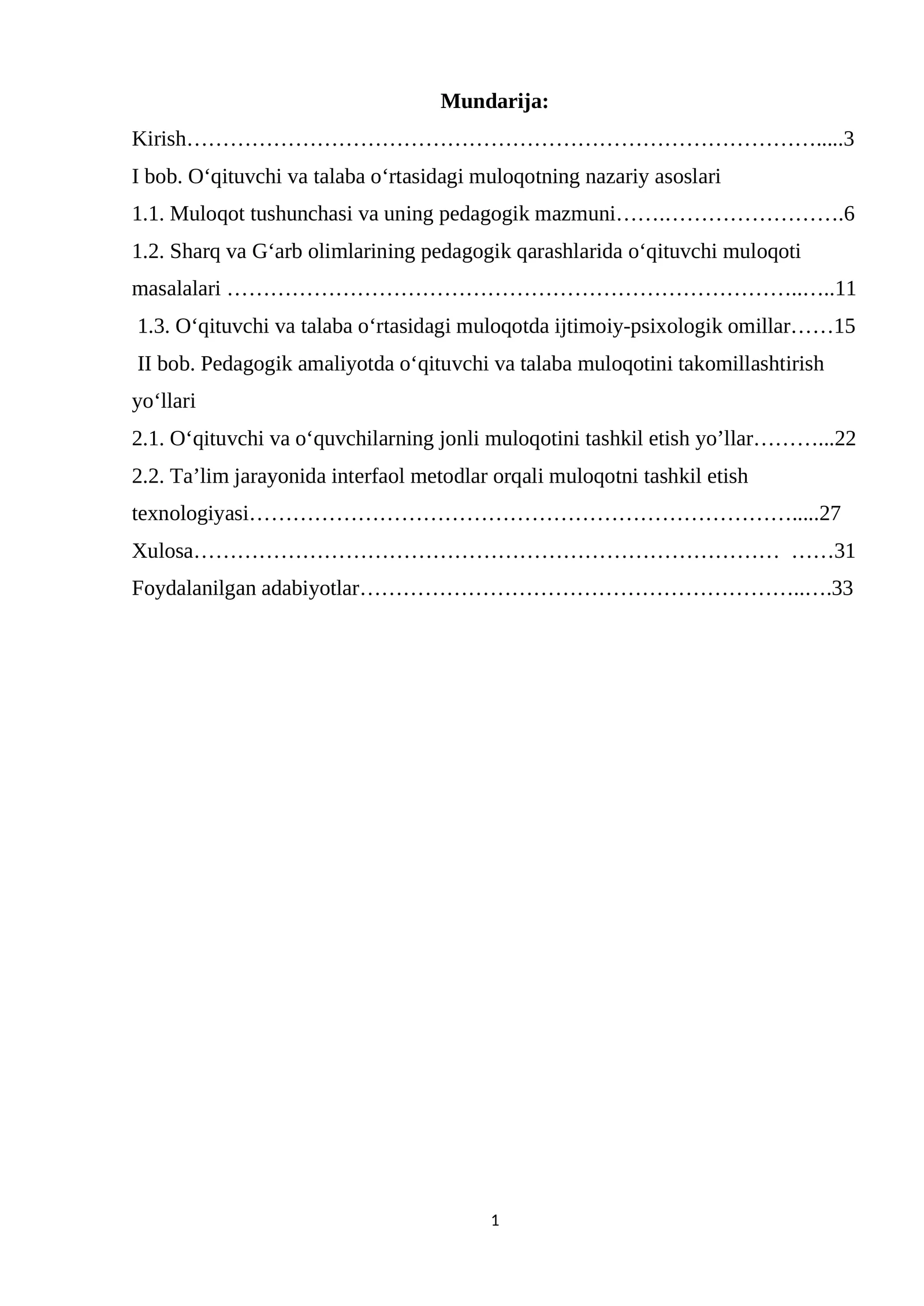 O‘qituvchi va talaba o‘rtasidagi muloqotning nazariy asoslari 1