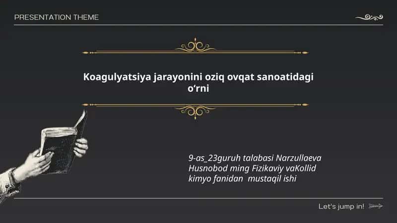 Koagulyatsiya jarayonini oziq ovqat sanoatidagi oʻrni 1
