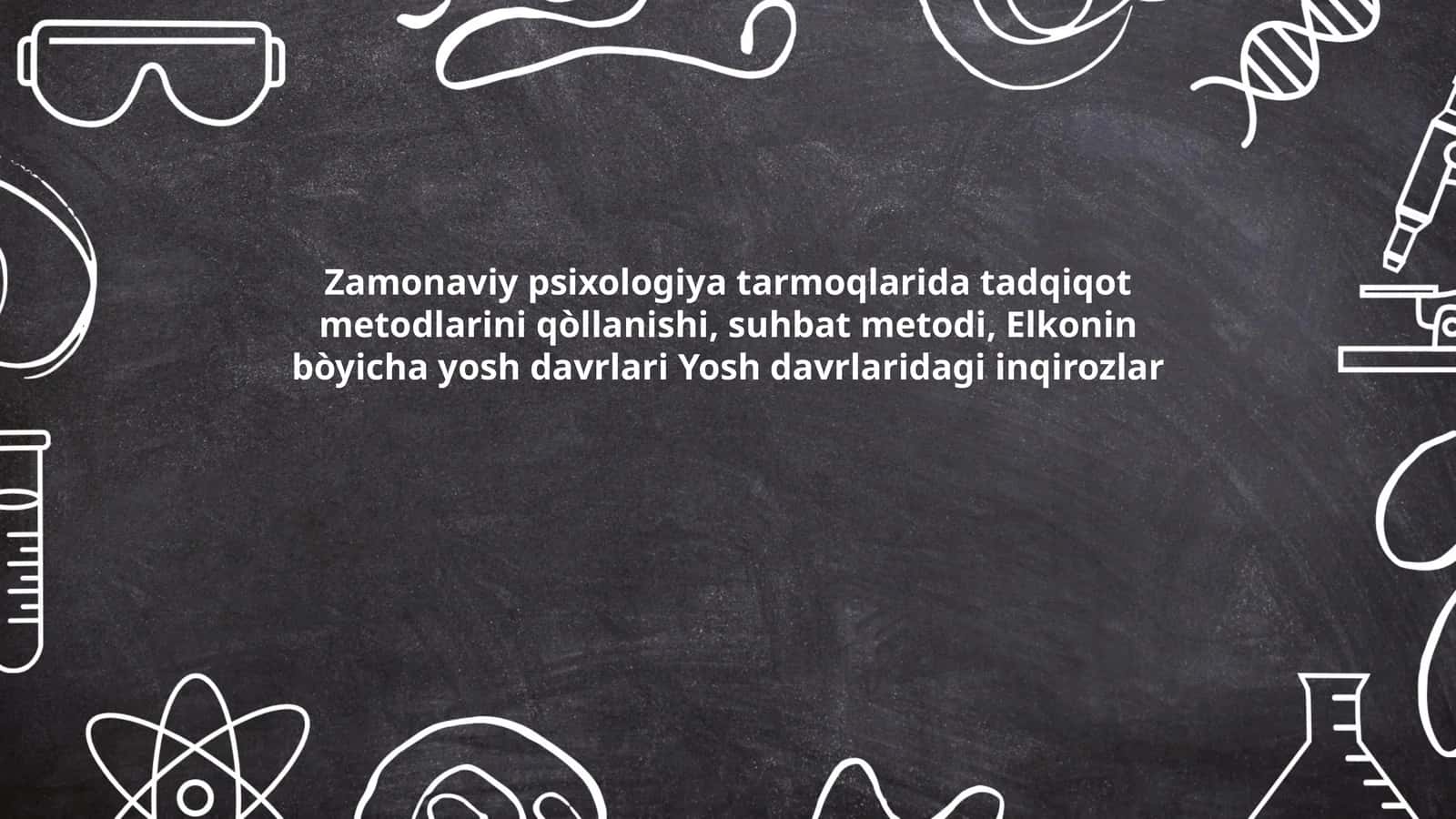 Zamonaviy psixologiya tarmoqlarida tadqiqot metodlari 1