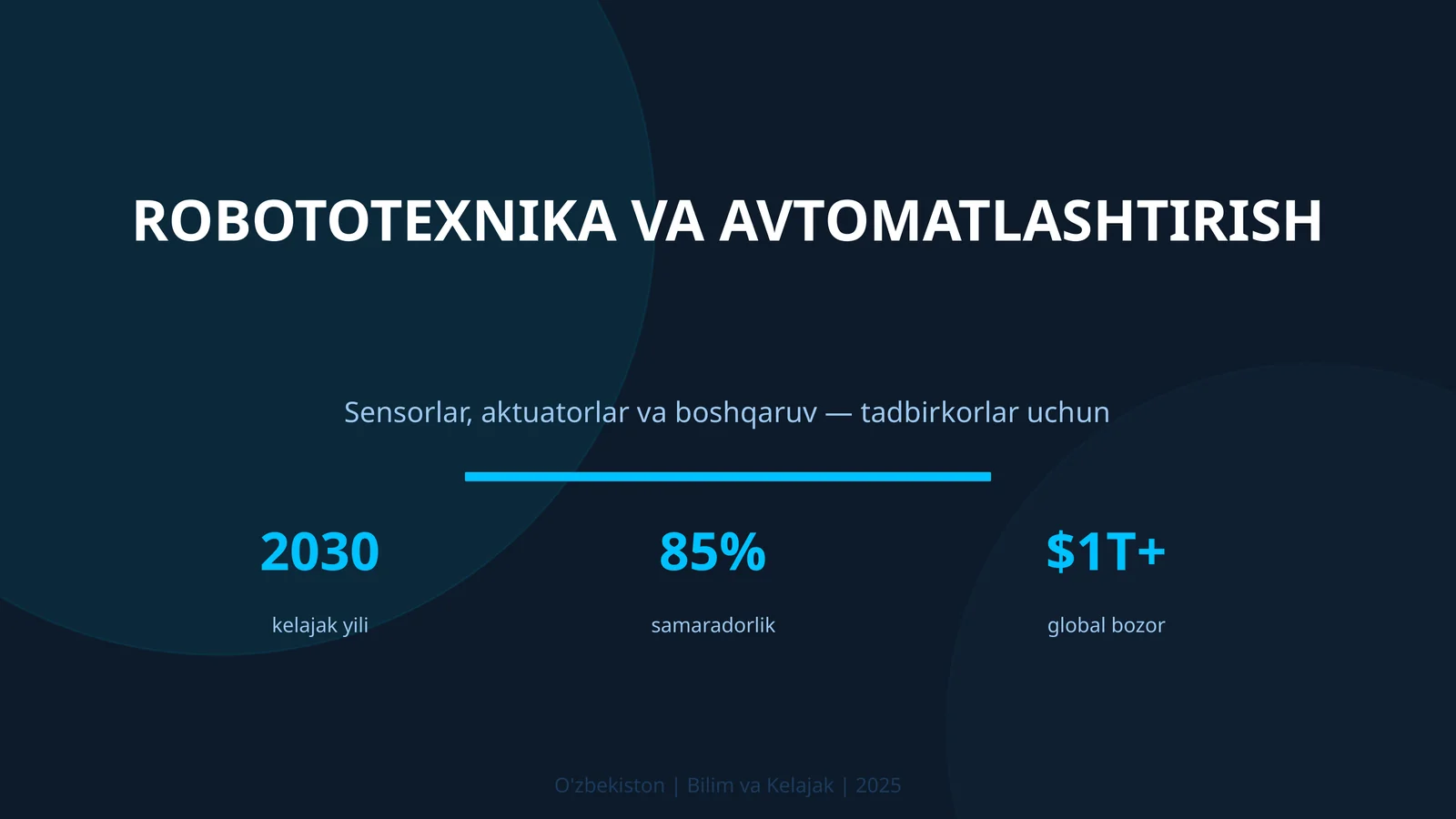 ROBOTOTEXNIKA VA AVTOMATLASHTIRISH 1
