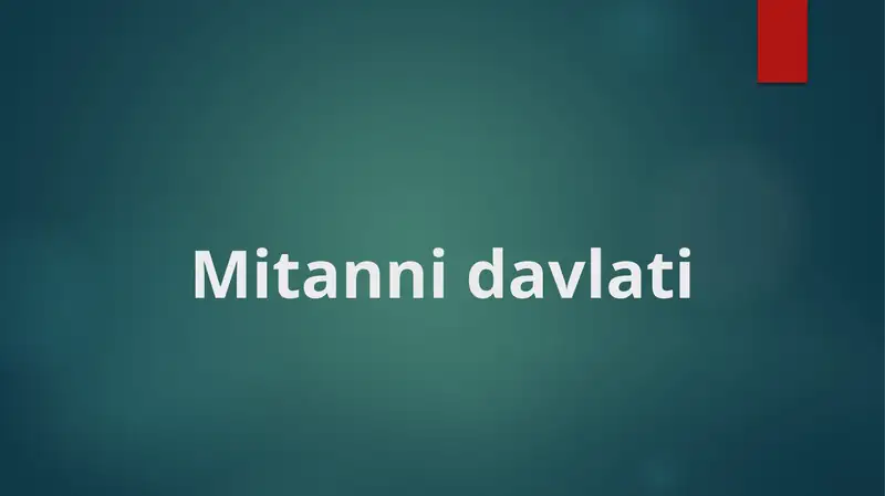 Mitanni davlati 1