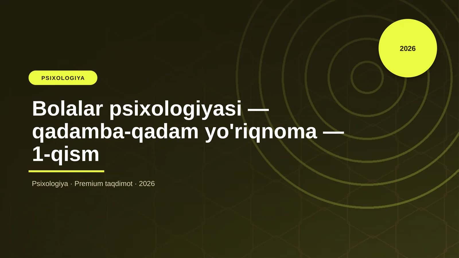 Bolalar psixologiyasi - qadamba-qadam yo'riqnoma - 1-qism 1