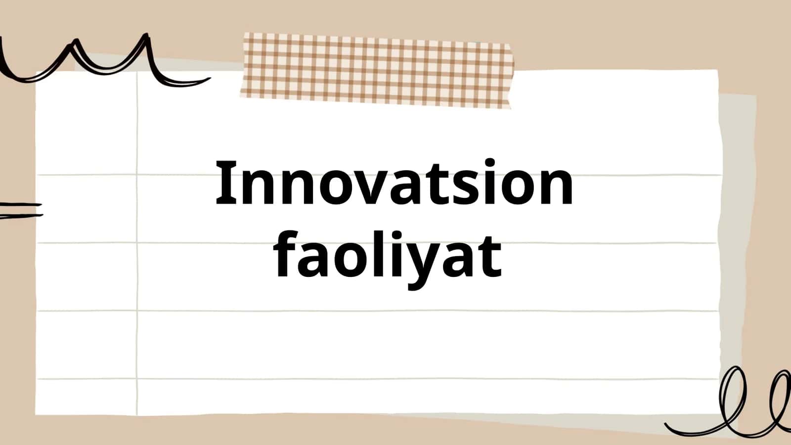 Innovatsion faoliyat 1