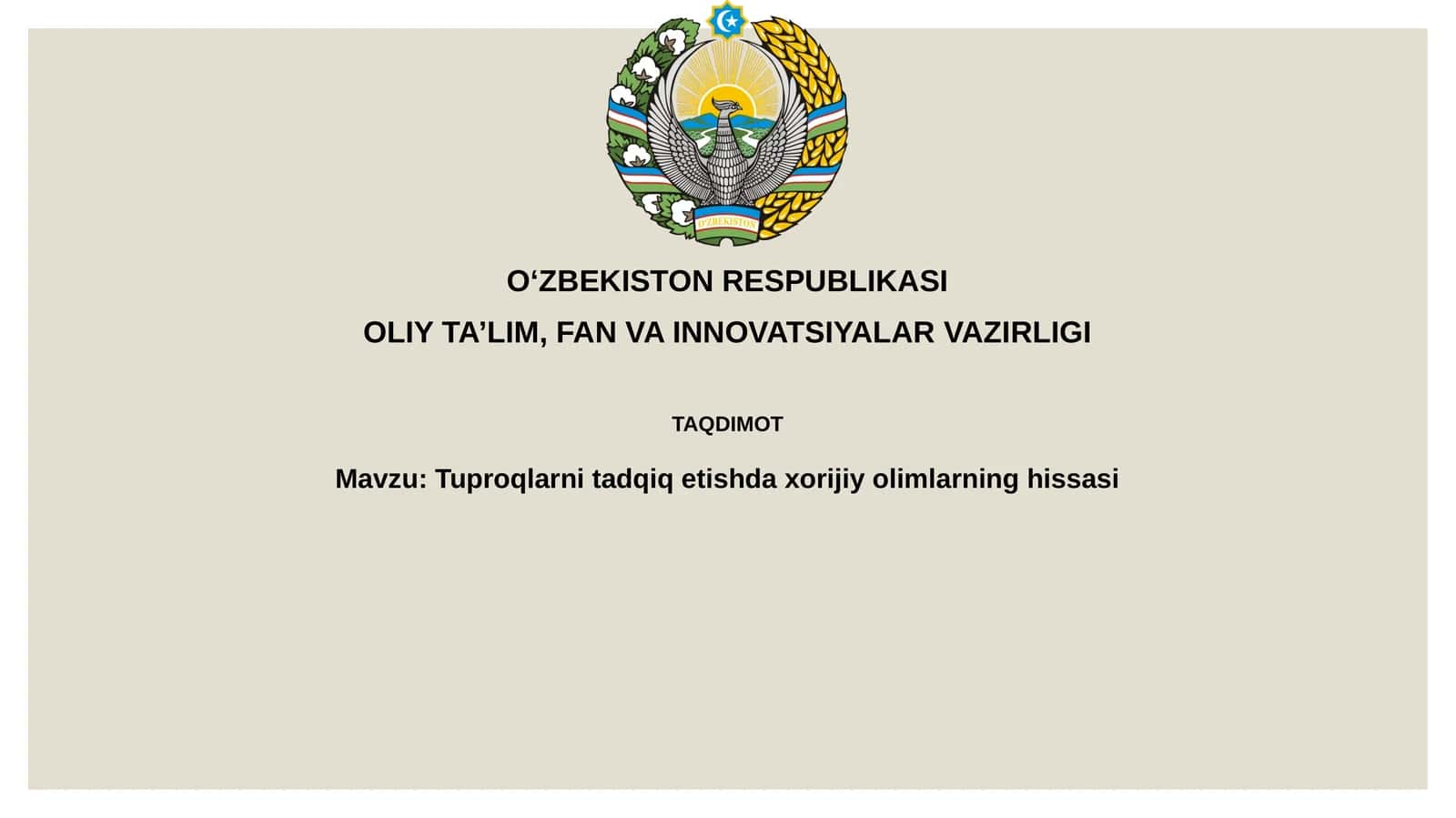 Tuproqlarni tadqiq qilishdagi xorijiy olimlarning hissasi 1