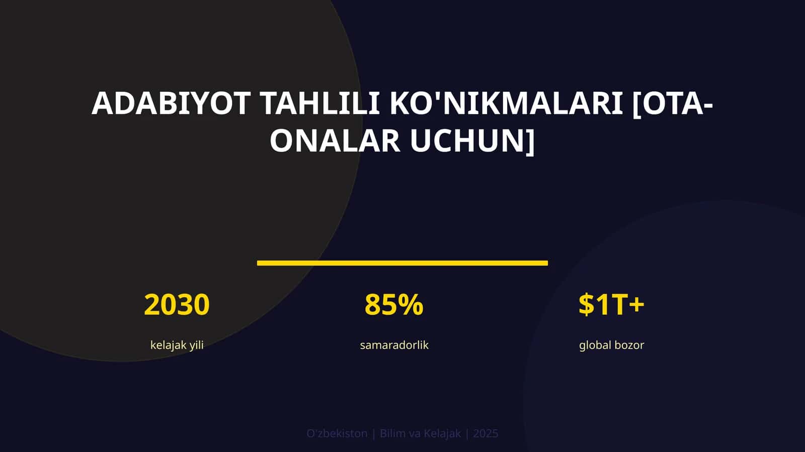 Adabiyot tahlili ko'nikmalari [OTA-ONALAR UCHUN] 1