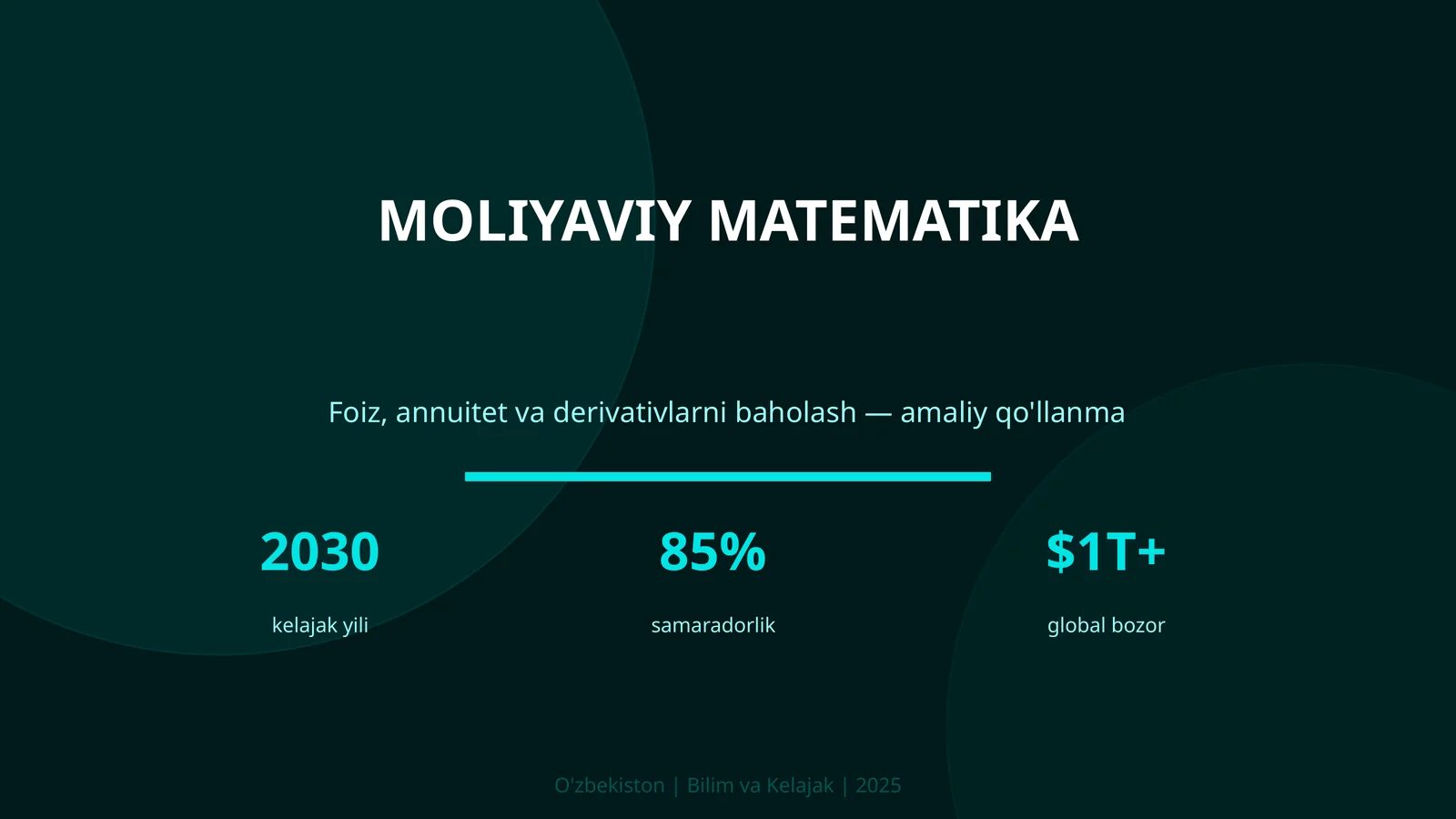 Moliyaviy matematika 1