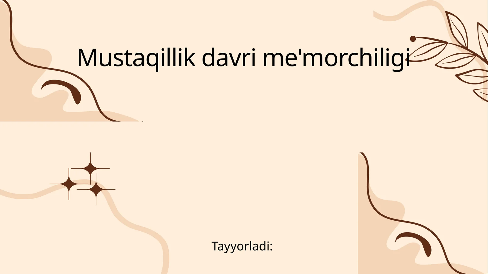 Mustaqillik davri me'morchiligi 1