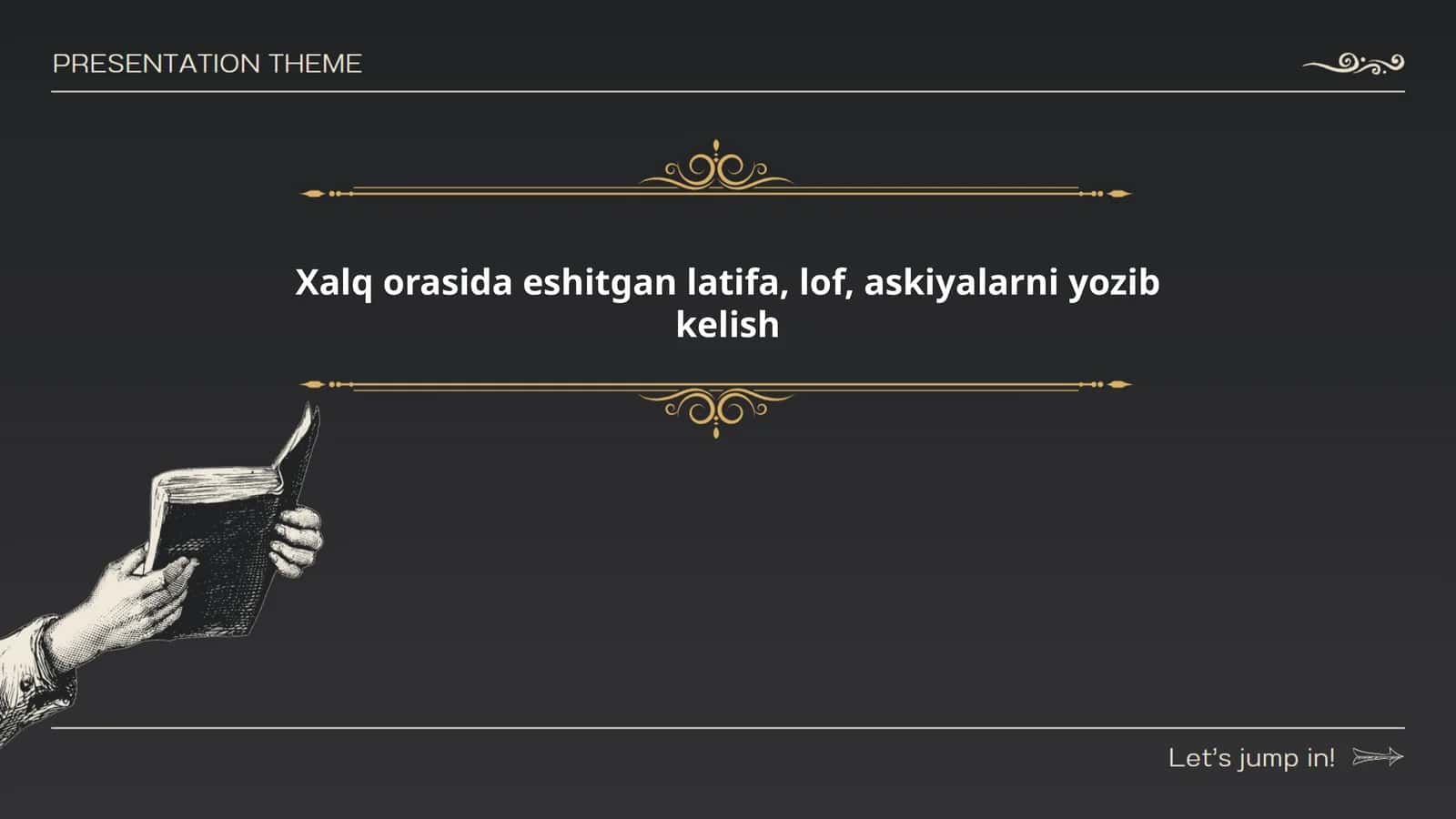 Milliy kulgu an'analari 1