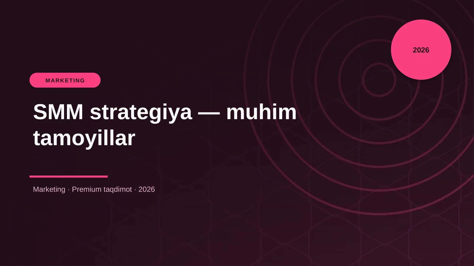 SMM strategiya — muhim tamoyillar 1