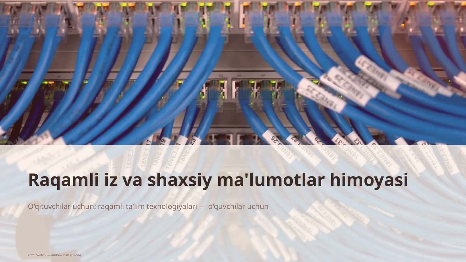 Raqamli iz va shaxsiy ma'lumotlar himoyasi 1