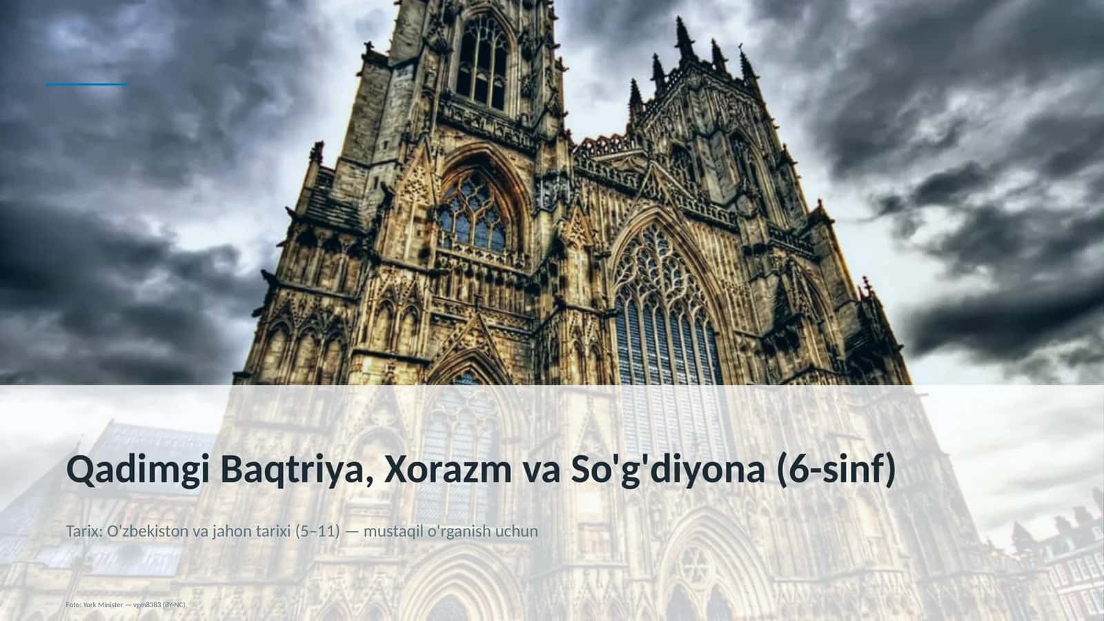 Qadimgi Baqtriya, Xorazm va So'g'diyona (6-sinf) 1