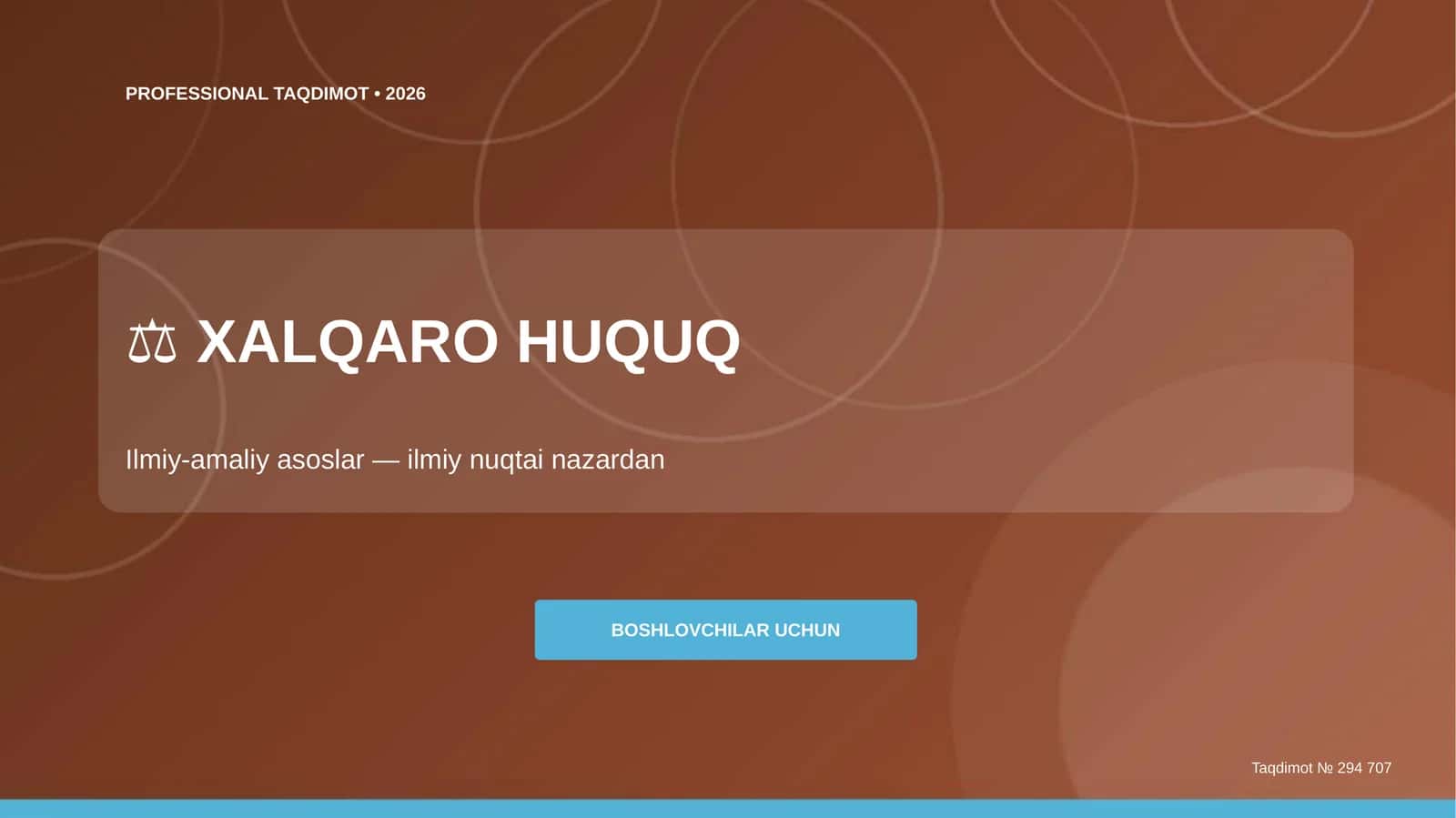 Xalqaro huquq: ilmiy-amaliy asoslar 1