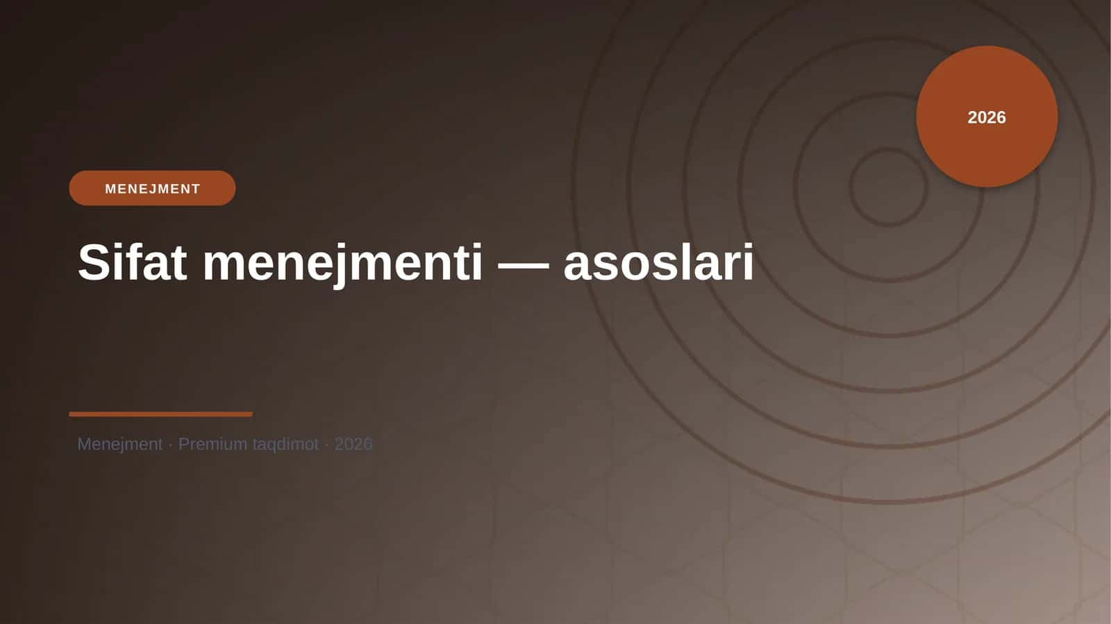 Sifat menejmenti — asoslari 1