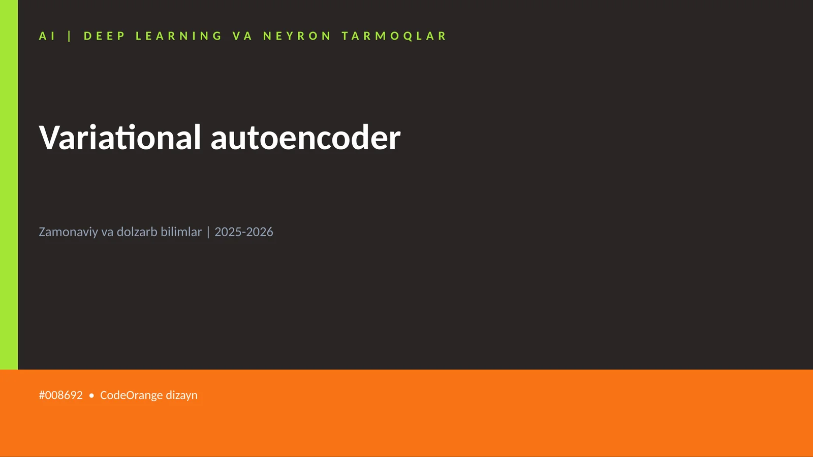 AI | DEEP LEARNING VA NEYRON TARMOQLAR 1