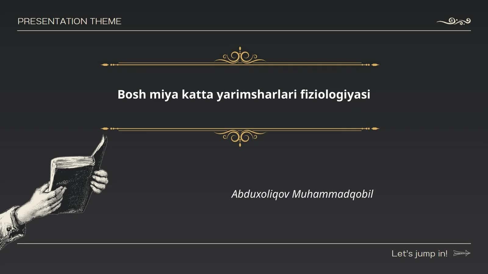Bosh miya katta yarimsharlari fiziologiyasi 1
