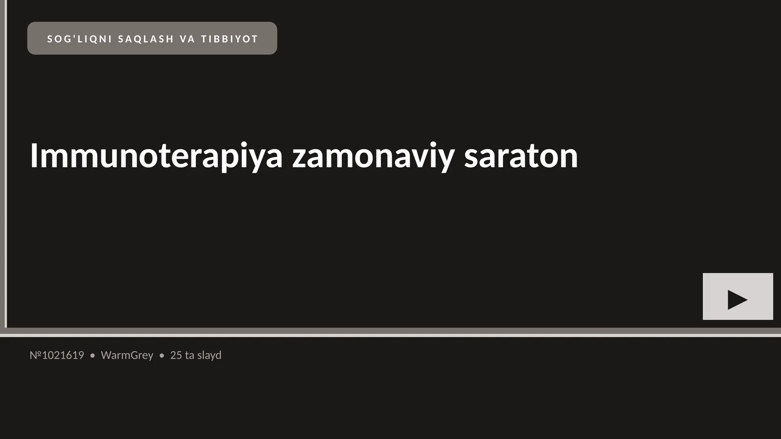 Immunoterapiya zamonaviy saraton 1