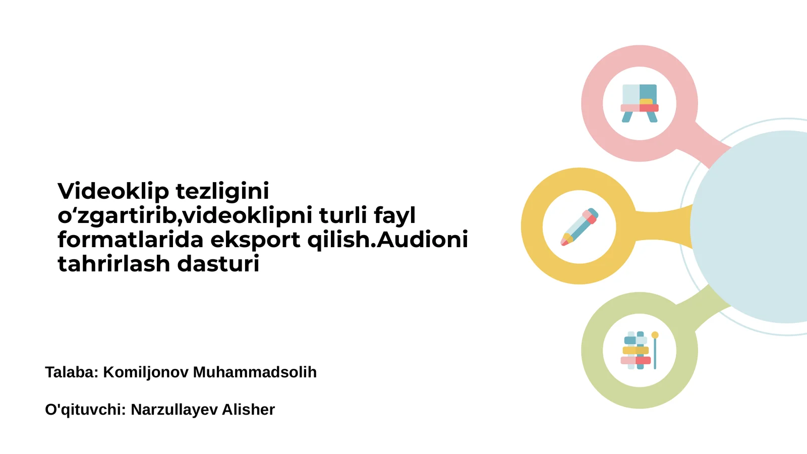 Videoklip tezligini oʻzgartirish 1