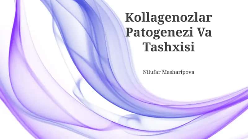 Kollagenozlar Patogenezi Va Tashxisi 1