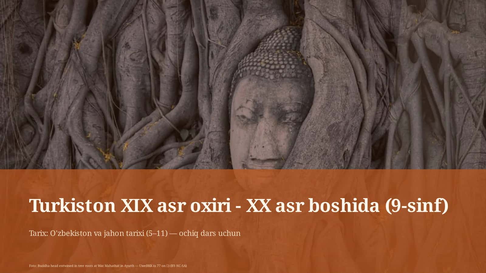 Turkiston XIX asr oxiri - XX asr boshida (9-sinf) 1