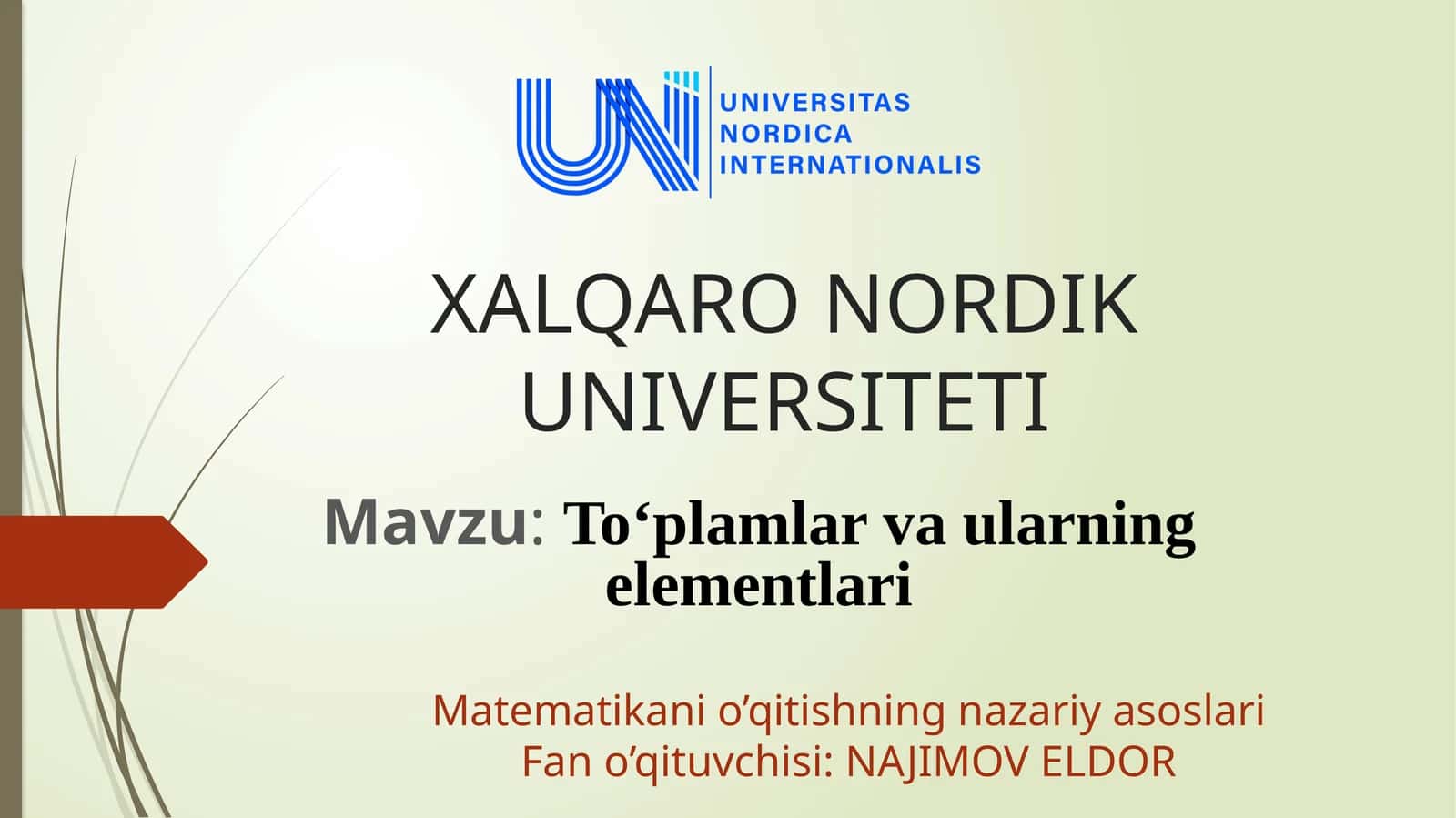 To‘plamlarvaularningelementlari 1