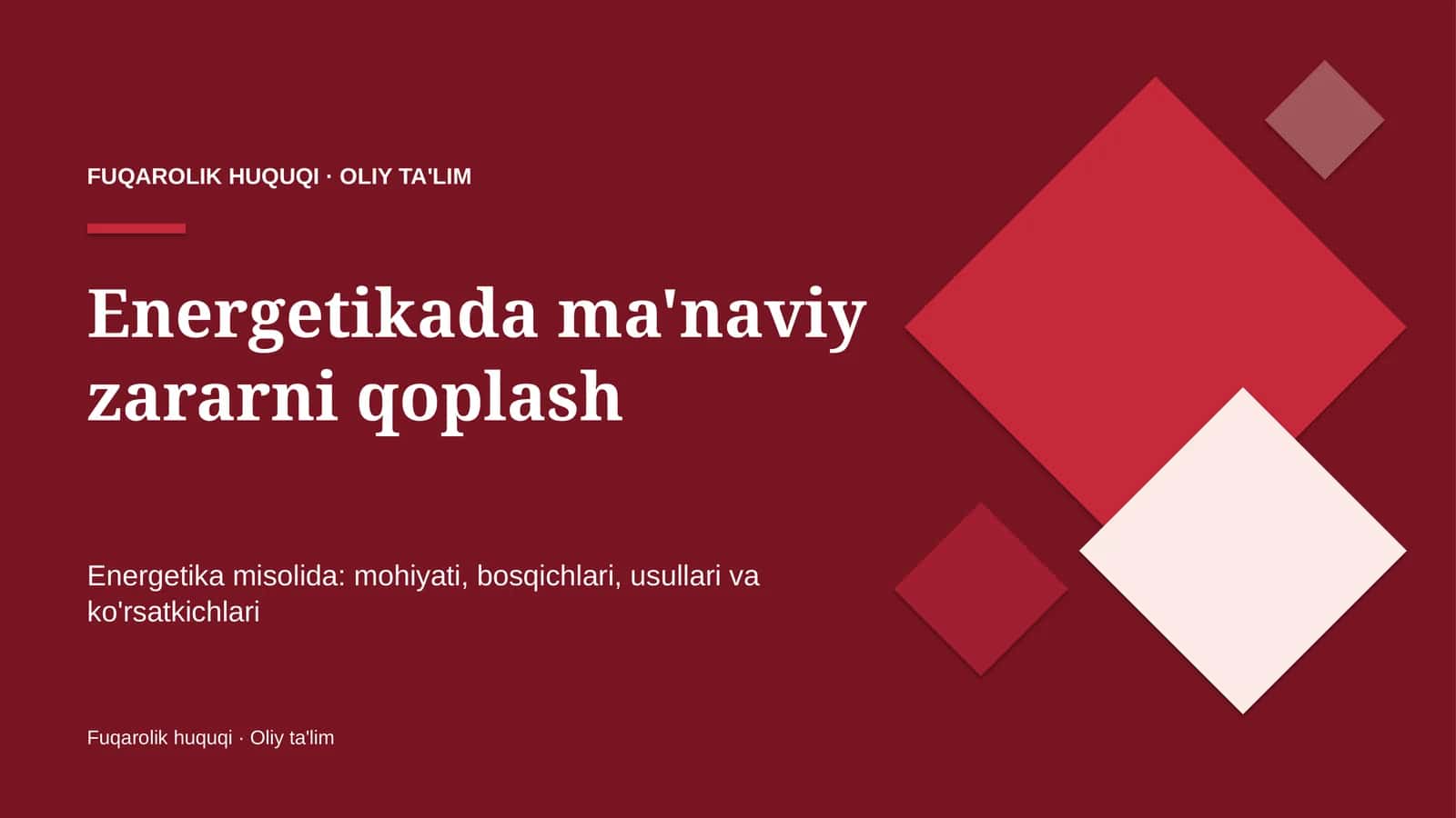 energetikada ma'naviy zararni qoplash 3004 1