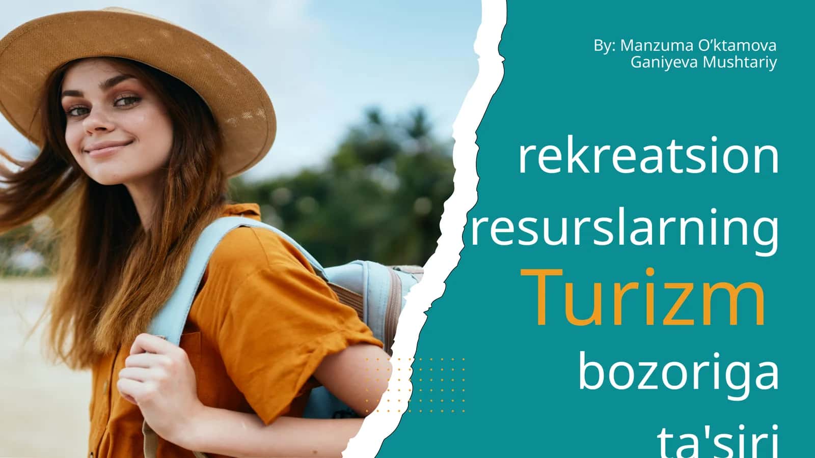 Rekreatsion resurslarning bozoriga ta'siri 1