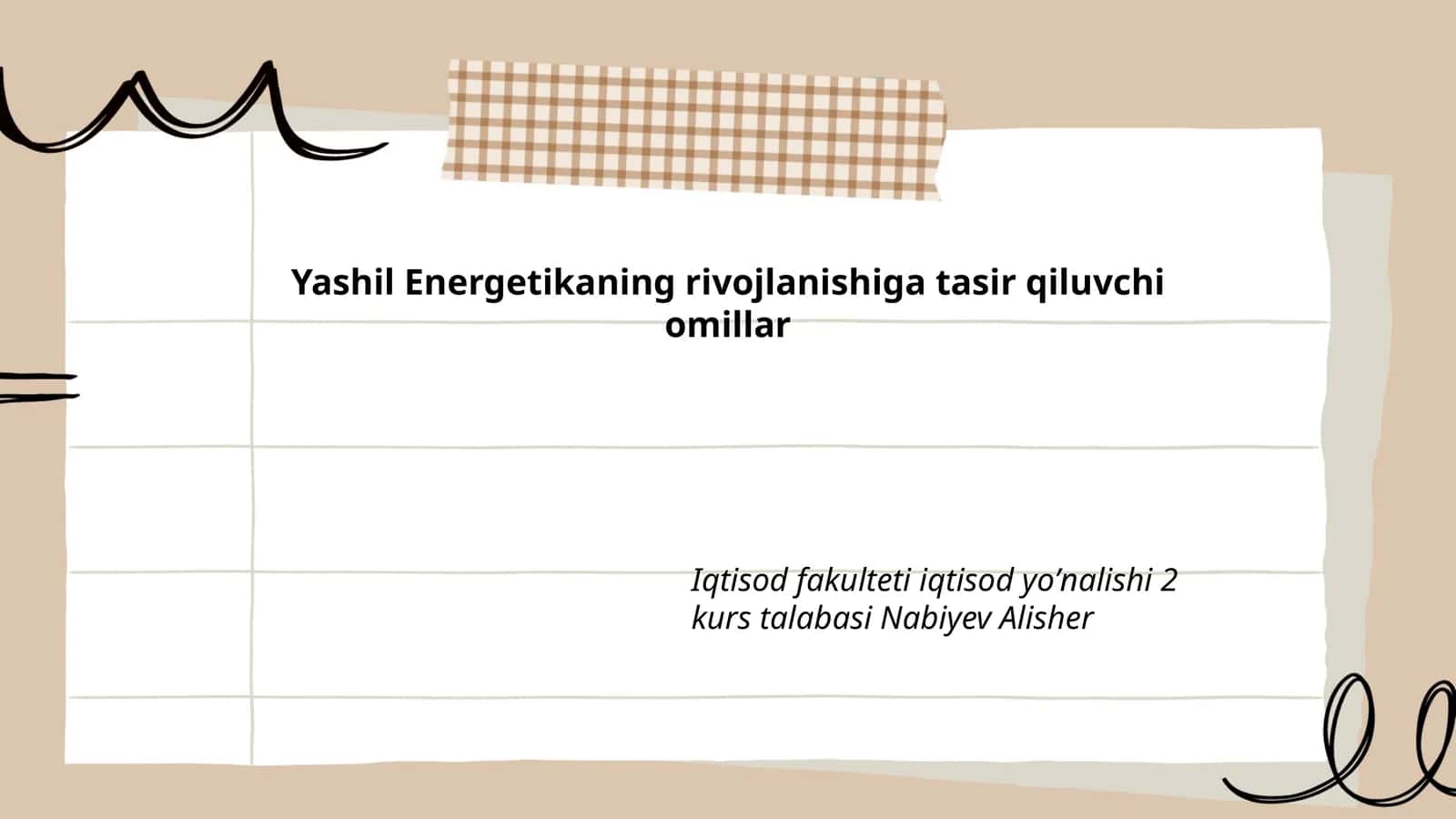 Yashil Energetikaning rivojlanishiga tasir qiluvchi omillar 1