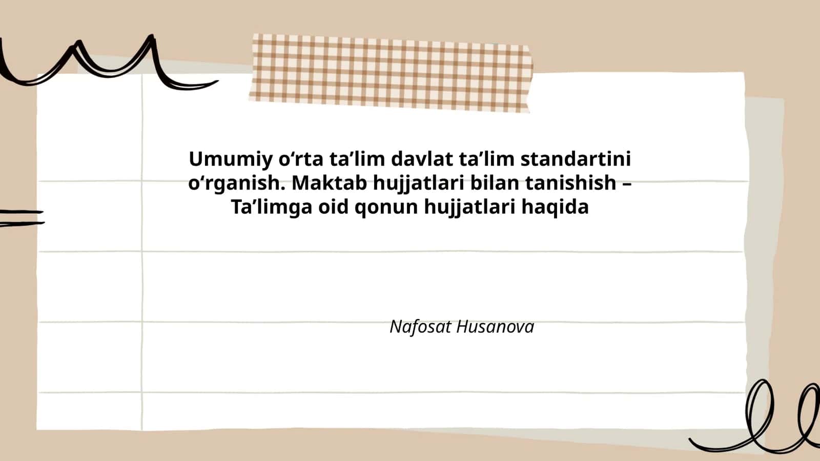 Umumiy o‘rta ta’lim davlat ta’lim standartini oʻrganish 1