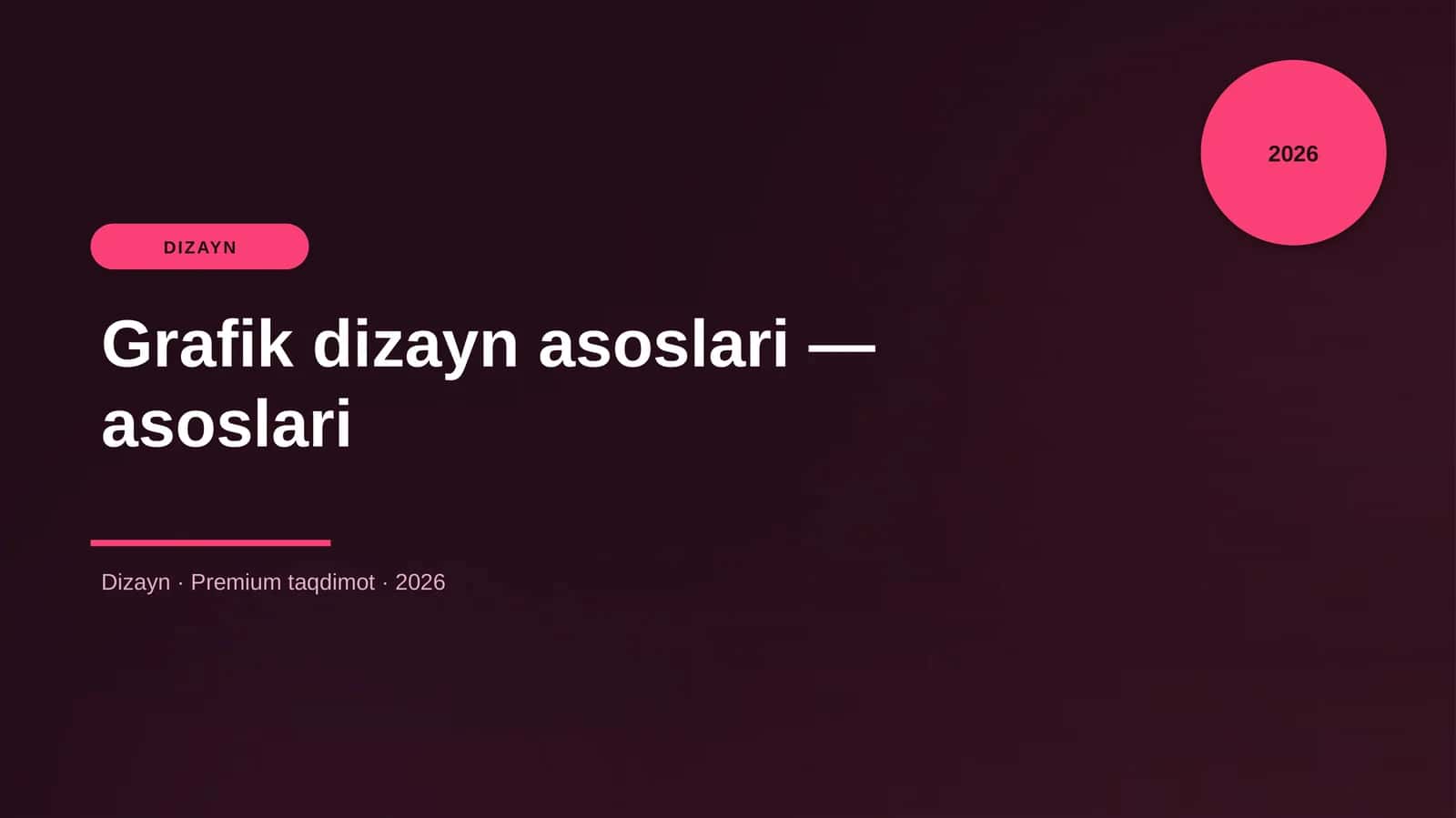 Grafik dizayn asoslari — asoslari 1