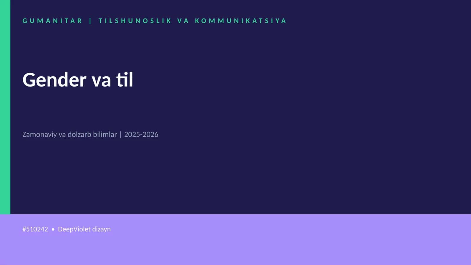 Gender va til 1