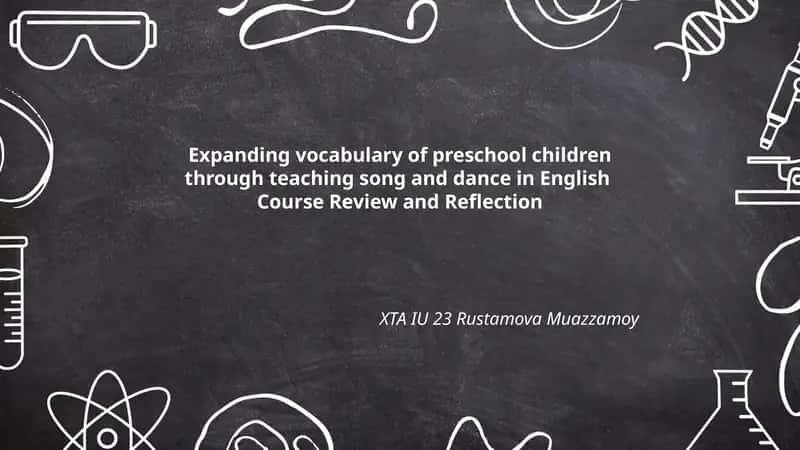 Expanding vocabulary of preschool children through teaching song and dance in English 1