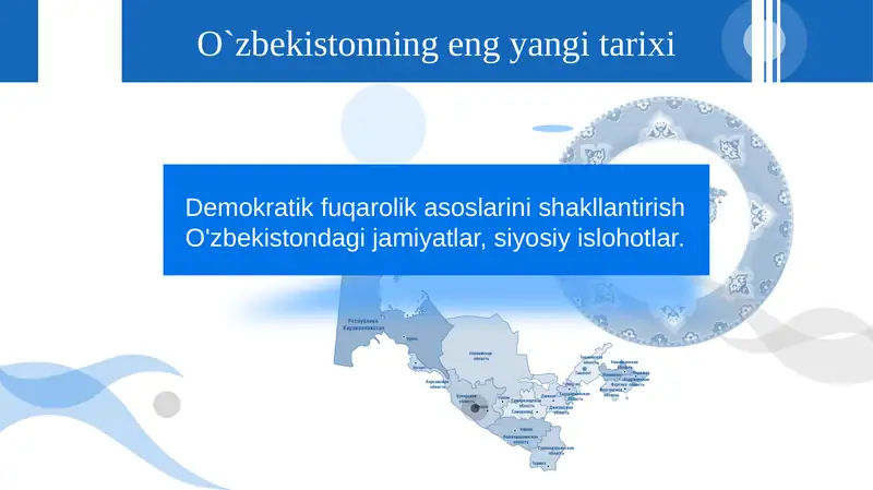 O`zbekistonning eng yangi tarixi 1
