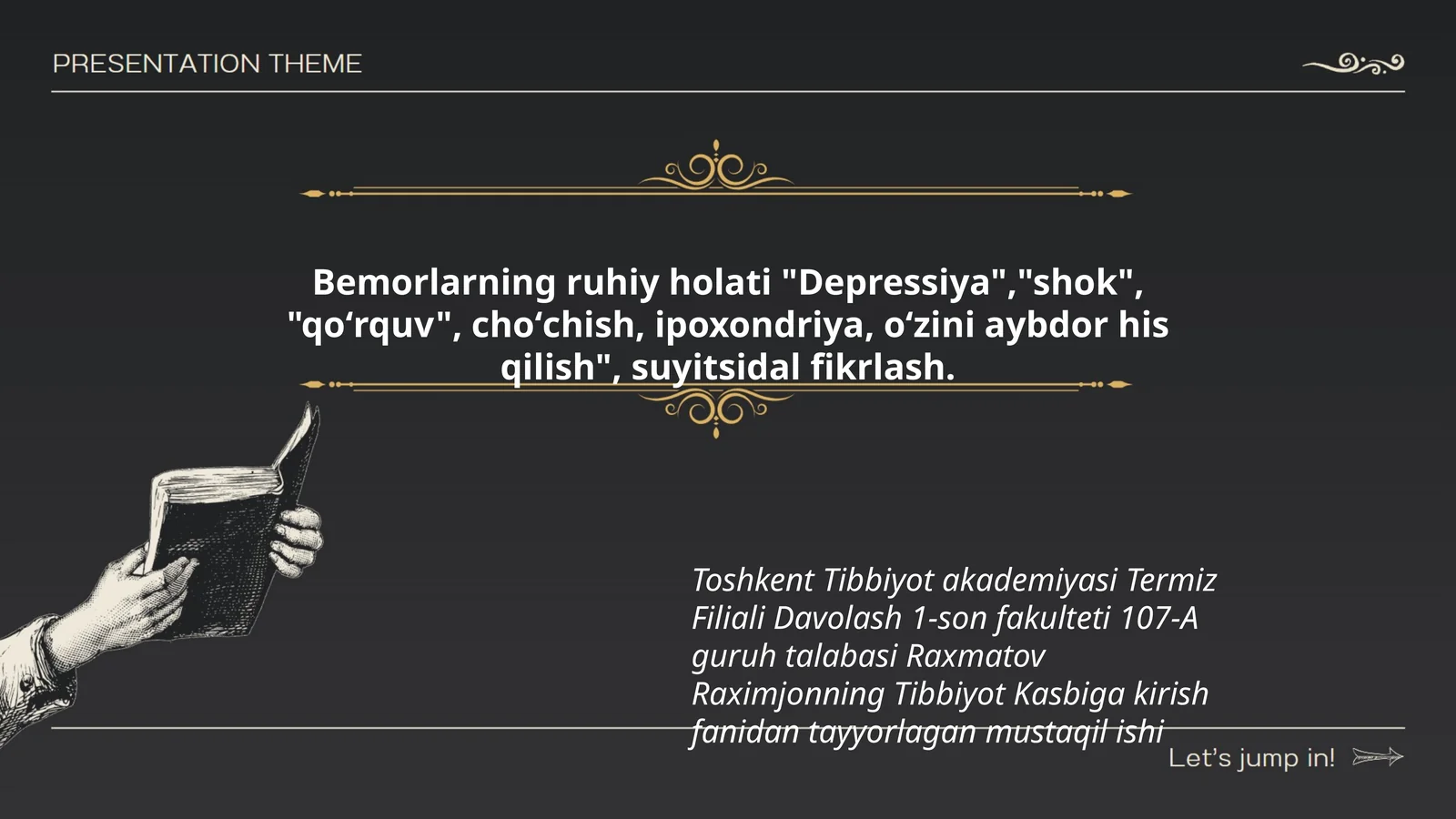Bemorlarning ruhiy holati 1