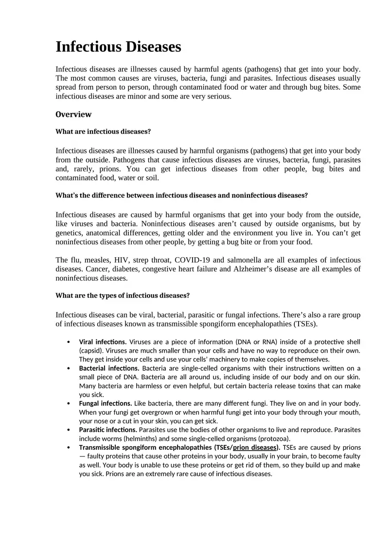 Infectious Diseases 1