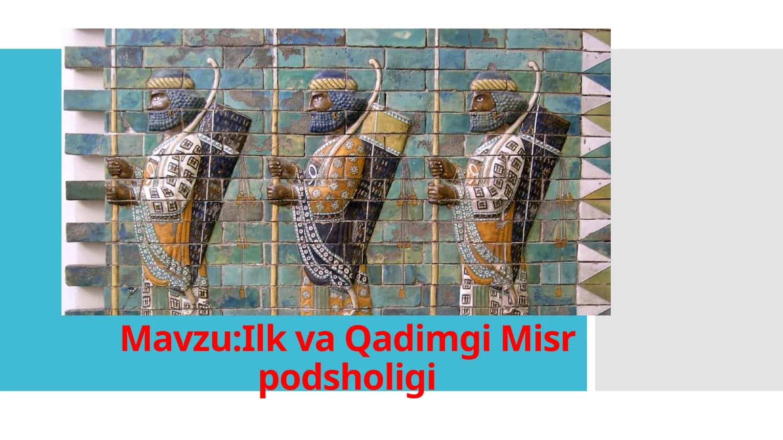 Ilk va Qadimgi Misr podsholigi 1