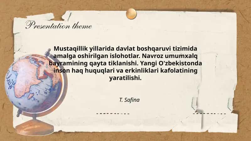 Davlat boshqaruvi tizimida amalga oshirilgan islohotlar 1