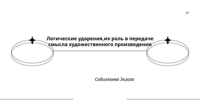 Логические ударения, их роль в передаче смысла художественного произведения 1