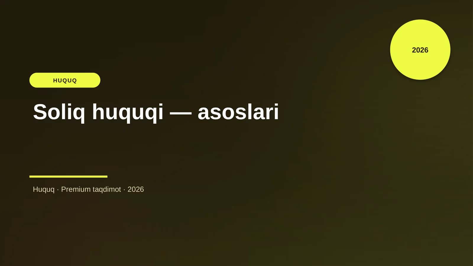 Soliq huquqi — asoslari 1