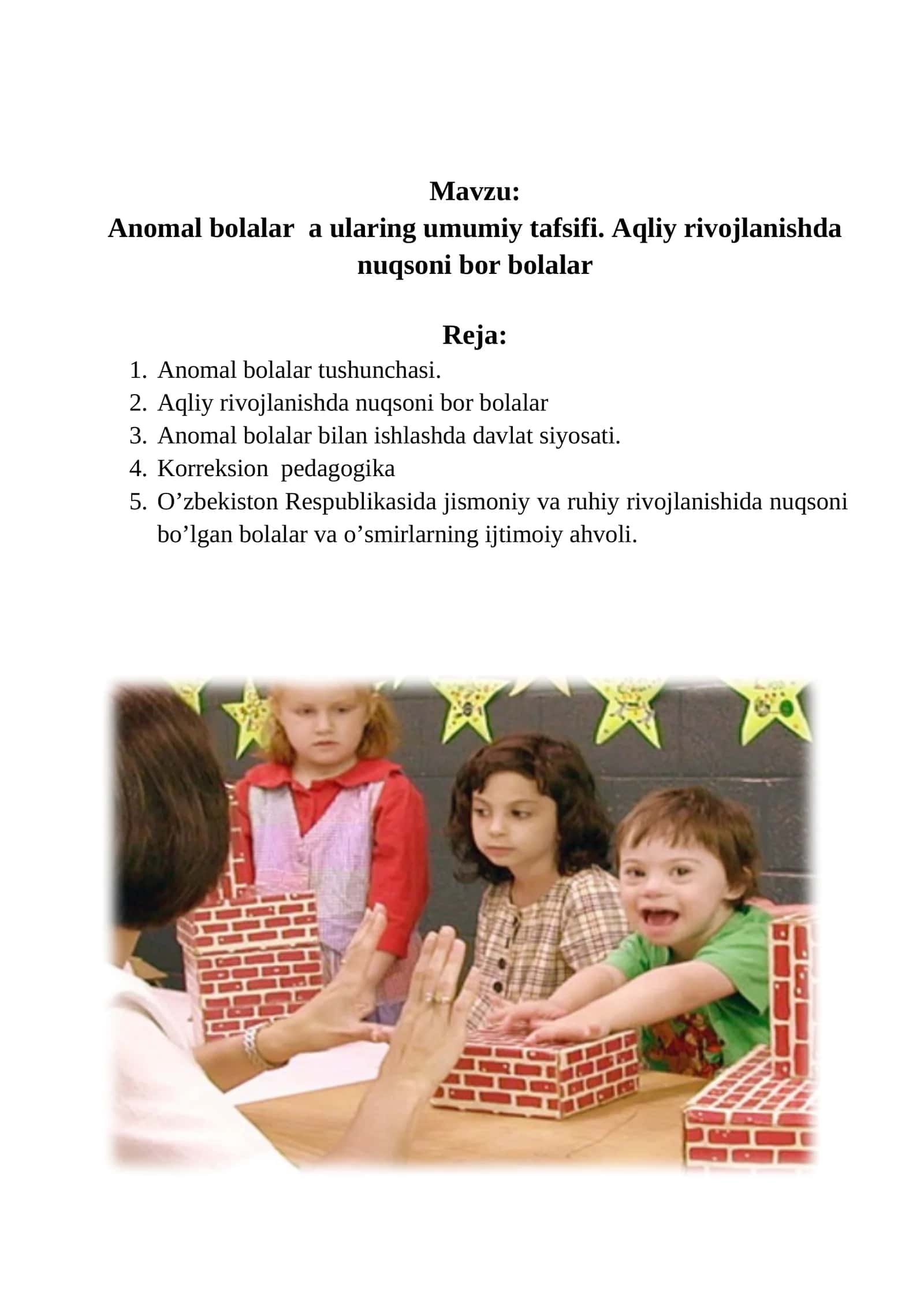 Anomal bolalar 1